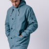 DRIMMELEN BLAU-GRAU WINTER REGENMANTEL