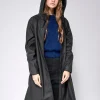 SCHWARZ REGENMANTEL DAMEN NUOVOLA