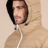 Ombre/Beiger Herren-Regenmantel Charonne