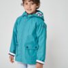 Türkisfarbener Kinder regenmantel Lauwersoog