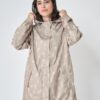 Beige Damen Regenmantel Wadden