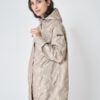 Beige Damen Regenmantel Wadden